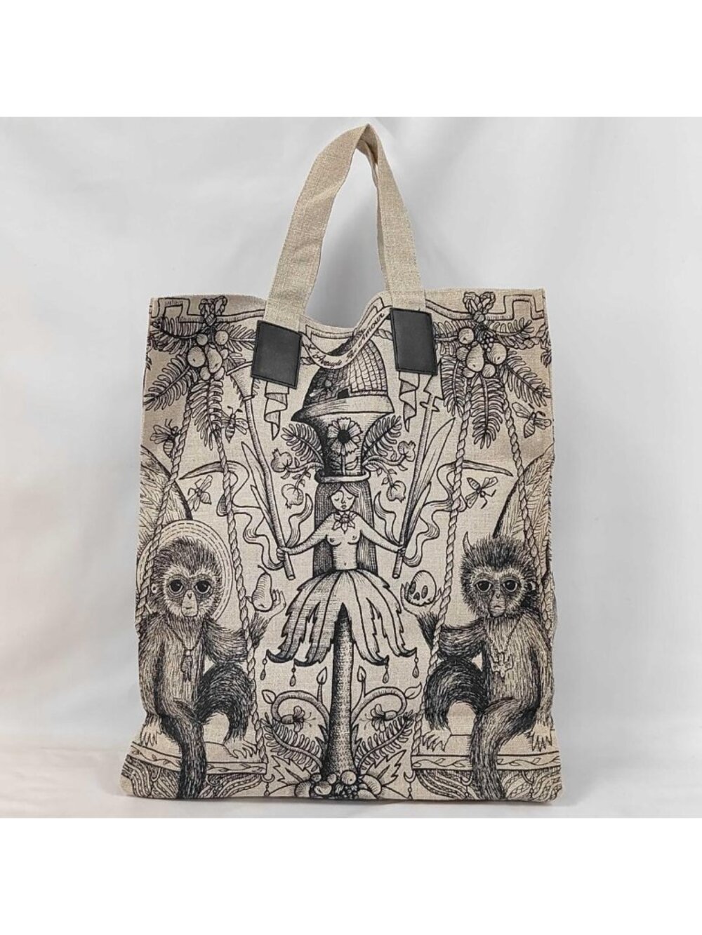 Gucci Italy Limited Garden Linen Tote Bag Difficult to Obtain